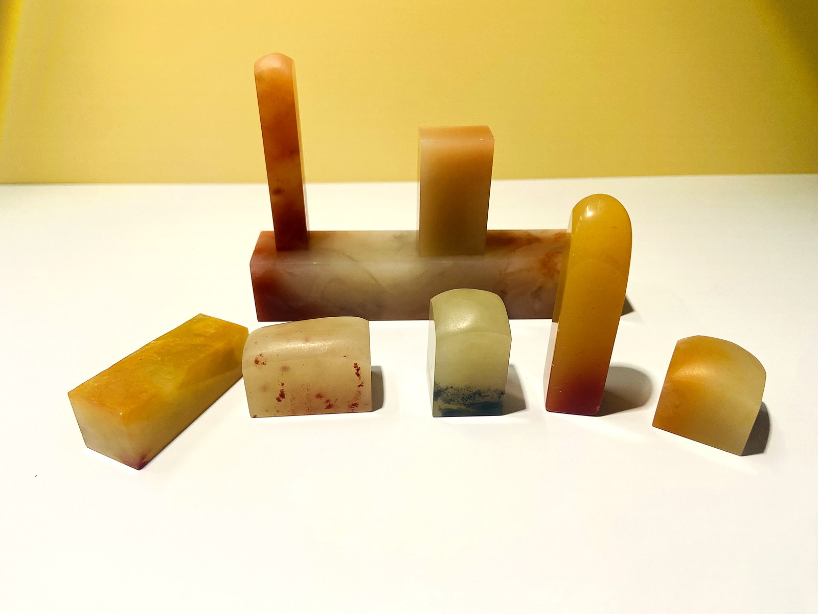 Collection of natural stone seal blanks